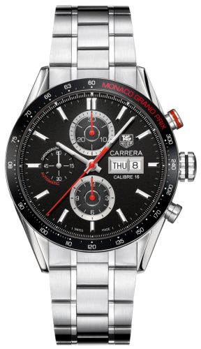TAG Heuer Carrera Calibre 16 Day Date 43 Stainless Steel / Black / Monaco Grand Prix